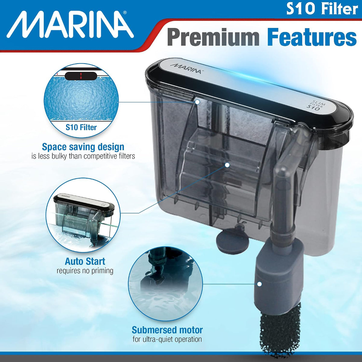 Marina S10 Power Filter, up to 10 gallons – Essentials for Fish - image 3