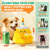Fuufome Squeaky Dog Toys for Indoor Play with Small - yellowish white - image 2