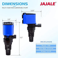 Water Pump 210 GPH Submersible Internal Aquarium Powerhead Water Pump Ultra Quiet for Aquarium,Fish Tank -4 Pack