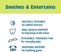 Cool Teething Stick Dental Dog Chew Toy, Soak & Freeze, 8.5" – Essentials for Dogs - Orange - image 3