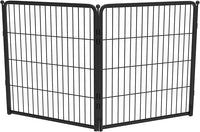 FXW Homeplus Unleashed Indoor Dog Playpen - Stress-Free and Safe Play, Heavy Duty 32 Inch 2 Wire Panels Dog Pen for Small and Medium Dogs, Black│Patented