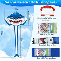 Kite for Kids Ages 4-8-12 & Adults - Shark Kite - image 4