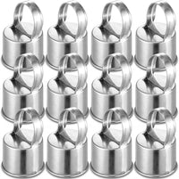 Therwen 12 pack aluminum chain link fence ring caps for 2-3/8 inch posts - view 2