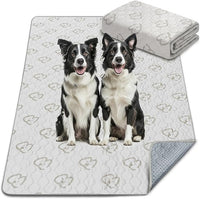 FXW Washable Pee Pads for Dogs, Puppy Pads with Super Absorbent, Specifically Designed for 48inch Cages, 47" × 29" Rectangle, Khaki, 1 Pack