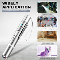 Cat Laser Pointer Toy, 3 Light Modes, 5 Fun Patterns - 2Pcs - image 3