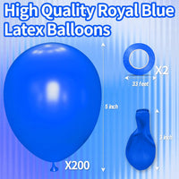 200pcs Balloons 5 Inch Assorted Colors - A16-blue / 5inch (small) - image 2