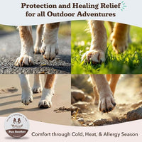 Natural Dog Company Paw Soother Balm & Wax for Dogs 4 oz Tin – Organic Moisturizing Relief for Dry, Cracked Paws, Lick - Safe–Repairs & Heals–Protects Against Extreme Weather – Coconut Oil & Vitamin E