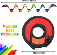 Gejoy 4 Pieces Rainbow Wind Spinner Outdoor Hanging Wind Socks - 27 Inch - image 2