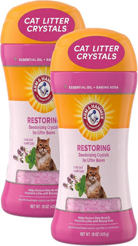Arm & Hammer Cat Litter Deodorizing Crystals - Sage / 15 Ounce (Pack of 2)