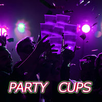 mishunyus 24-pack purple LED glow party cups, 16 oz plastic - view 28
