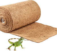 1 Pcs Reptile Carpet - 15.7" x 39.4" Natural Coconut Fiber Mat for Tortoise Bedding, Pet Terrarium