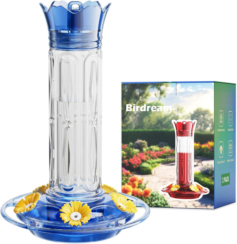 Birdream 10oz Hummingbird Feeders for Outdoors - Blue / 1 Pack