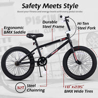 vollsch RUCKUS 20 inch kids freestyle BMX bike with pegs - view 35