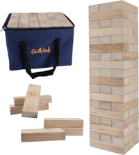 GOTHINK Giant Tumble Tower Game - Natural / L-Over 4FT
