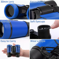 Scotamalone Kids Toy Binoculars Shock Proof for Age 3-12 Years Old - red and dark blue / two pc (Pack of 1) - image 2