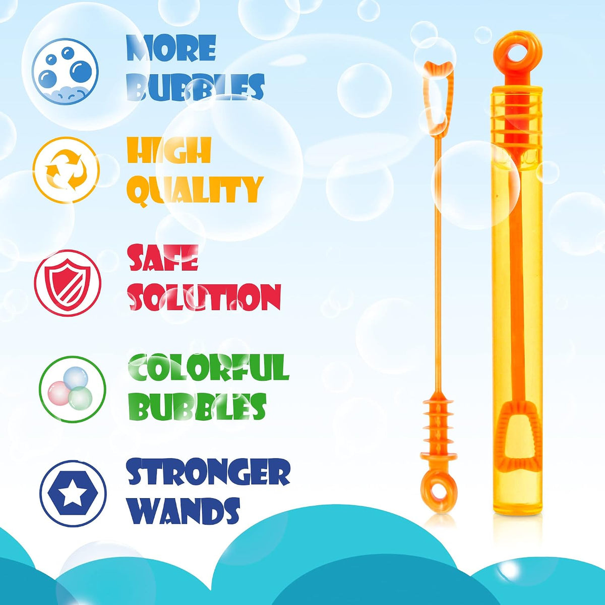 INSCRAFT Bubble Wand, Summer Toys, Wedding - 120 Pack - image 4