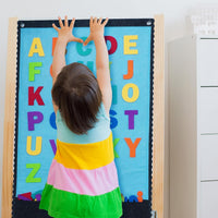 CHEFAN 104 piece felt alphabet letters set in bright colors, uppercase and lowercase - view 10