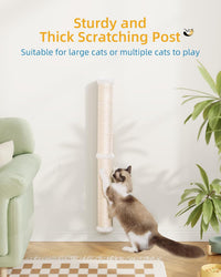 68" Wall Mounted Cat Scratcher - Beige - 1Pc - image 2