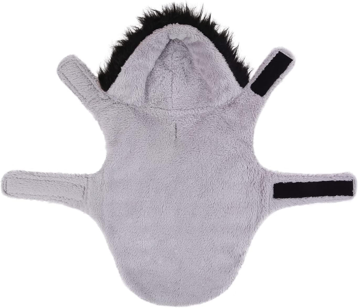 HDE Dog Puffer Jacket Fleece Lined Winter Coat & Harness Hole NVY - Medium / Buffalo Plaid - image 3