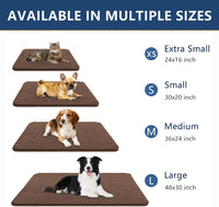 Smiry Dog Door Mat for Muddy Paws 30x20 - 40"X32" / Coffee - image 3