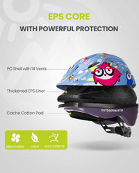 OutdoorMaster Toddler Helmet - Owl Blue / Small: 18.9-20.47 in. / 48-52 cm - image 3