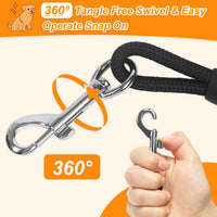 Vivifying Floating Long Dog Leash - 32ft / Black - image 4