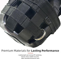 BARN & STABLE Horse Grazing Muzzle Halter for Easy Breathe, Comfortable Professional Horse Muzzle Grazing with Adjustable Straps, Velcro and Buckles, Suitable for Precaution of Laminitis