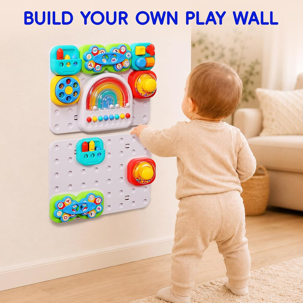 auby Busy Board 3.0 for toddlers with detachable colorful modules - view 4