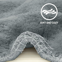 Pet Blanket, Soft Warm Sherpa Fleece Bed Blanket for Small Pets – Essentials for Cats - Grey Blanket / 24x32in (pack of 1) - image 2