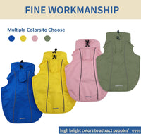 Adjustable Waterproof Dog Raincoat for Dogs - Army Green / Large(22-37lb) - image 4