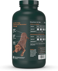 VetriScience Ultimate Strength Healthy Hip & Joint Chewable Tablets, GlycoFlex Glucosamine, Chondroitin and Green-Lipped Mussel Joint Supplement for Dogs, Soothe Joint Discomfort, Chicken, 120 Count