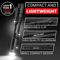 GearLight UV Flashlight Black Light from 68 LED Blacklight Flashlight - White Light / S100 LED (2Pck) - image 3
