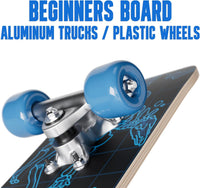 Rude Boyz 24 inch mini cruiser skateboard for kids with aluminium trucks - view 20