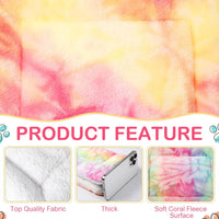Haull 4 Pcs Waterproof Guinea Pig Bedding Mat, 13 x 10 - Tie Dyed / 13 x 18.5 Inch - image 3