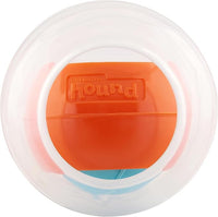 Outward Hound Nina Ottosson Topsy Treat Ball Dog Puzzle Interactive Treat Puzzle Dog Enrichment Dog Toy, Level 1 Beginner, Orange
