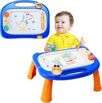vusum magnetic drawing board for toddlers with four color zones, pen and legs