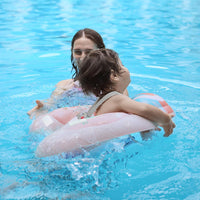 Swimbobo Inflatable Baby Swim Float with Sun Canopy Size Improved - Large / Pink Swan - image 2