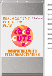 2-Pack Medium Dog Door Replacement Flaps with Screws – Essentials for Dogs - Medium*1