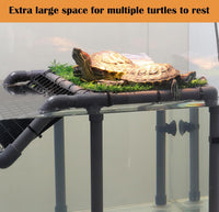 Extra Large Turtle Basking Platform with Artificial Grass – Essentials for Fish - Basking Platform 13.4" W × 10" D - image 3