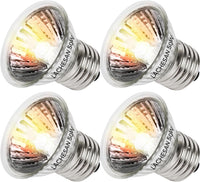 50W Uva Light Bulbs 4-Pack, Turtle Heat Lamp for Reptile – Essentials for Reptiles And Amphibians - 50.0