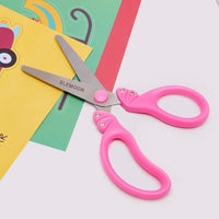 SLEMOON blunt tip kids scissors with pink glitter handle and rhinestone bow - view 11