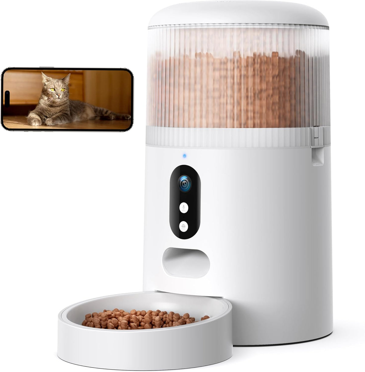 Automatic Cat Feeder with Camera, 3MP HD Video & Night Vision - 3MP Camera