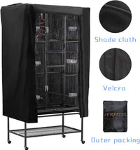 Universal Bird Cage Cover Black Good Night Blackout Birdcage Cover – Essentials for Birds - image 3