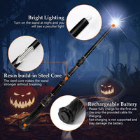 ChampWe Light Up Magic Wizard Wand Rechargeable Illuminating Toy - Hive - image 2