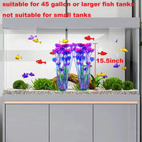 AQUANEAT Artificial Fish Tank Plants - Purple - image 3