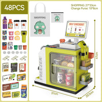 Kids Cash Register Playset, Calculator, Scanner, Ages 3+ - Green - image 3