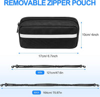 Philorn Hands Free Dog Leash for Dogs with Pouch - Black for 2 - image 2