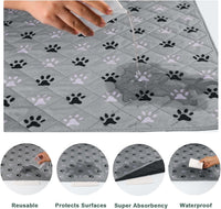 2 Pack 72"x 72" Waterproof Non Slip Wee pad，Reusable Washable Pee - 72x72 Inch (Pack of 2) - image 4