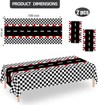 YOELVN race car party cones, six orange 7 inch traffic cones holding checkered flags - view 25