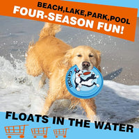 Dog Flying Disc, 3 Pack Dogs Flyer Toys, Lightweight Flying Disc Dog Fetch Toy for Small, Large Dogs & Puppies - Floats in Water & Safe on Teeth